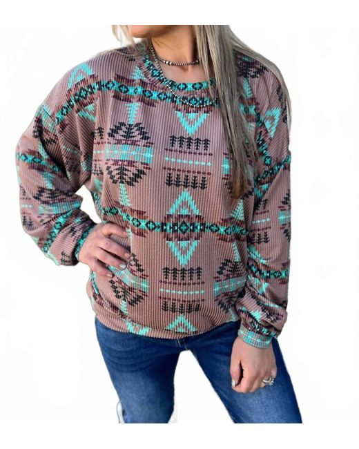 Sterling Kreek Blue Colorado Sunset Sweater