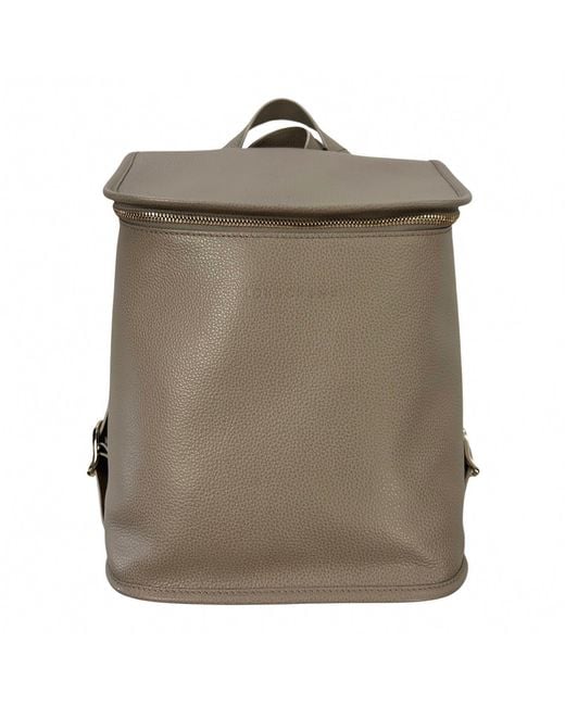 Longchamp Green Leather Small Backpack