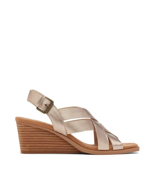 TOMS Brown Gracie Wedge Sandal