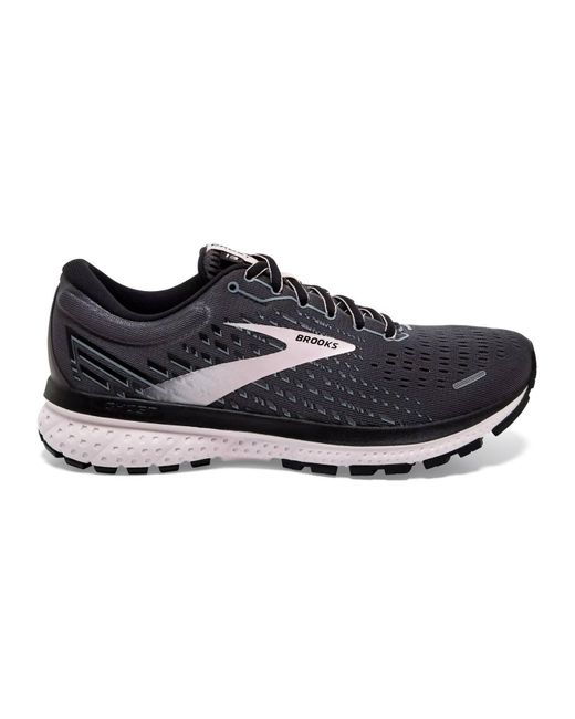 Brooks Ghost 13 Running Shoes - D/wide Width In Black/pearl/hushed Violet