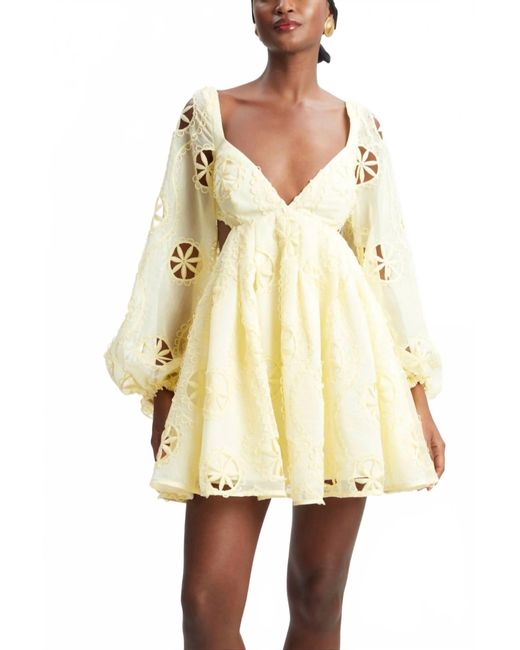 Bardot Women's Natural Jovie Babydoll Mini Dress