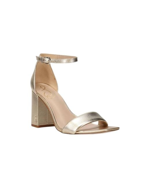 Sam Edelman Metallic Daniella Leather Block Heels
