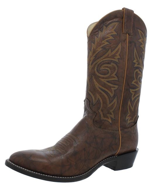 Justin Boots Brown Leather Waterproof Work Boots for men