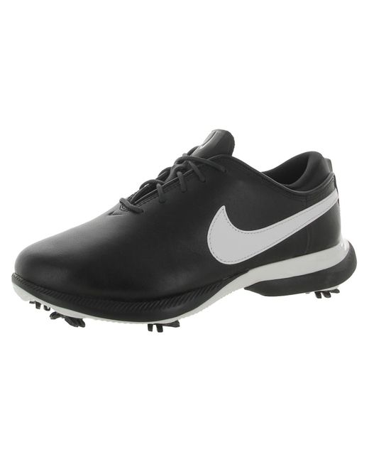 Nike Black Air Zoom Victory Tour 2 Faux Leather Cleats Golf Shoes for men