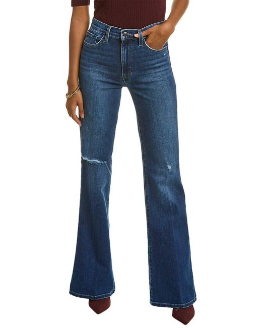 Joe's Jeans Blue High-rise Laticia Flare Jean