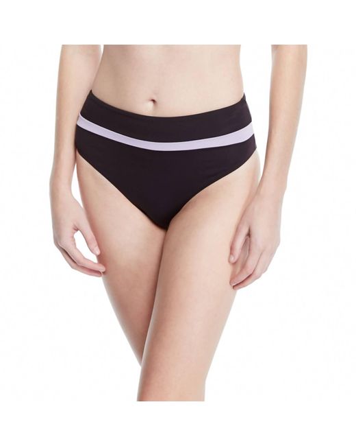 Seafolly Multicolor Color Block Hi-Rise Bikini Bottom