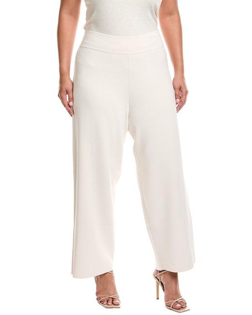 Marina Rinaldi White Plus Quirite Knitted Trouser