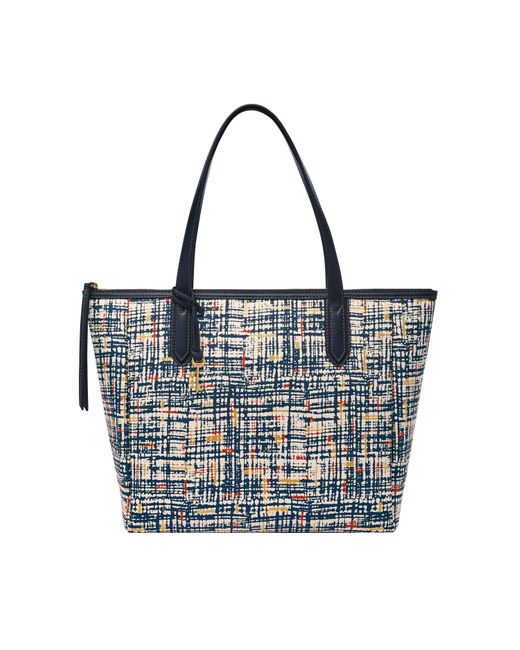 Fossil Blue Sydney Printed Large Tote