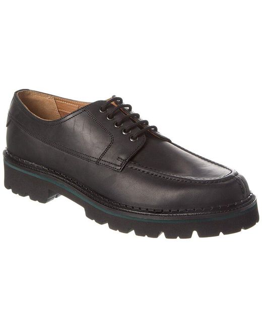Ted Baker Black Burkar Waxy Leather Chunky Sole Derby for men