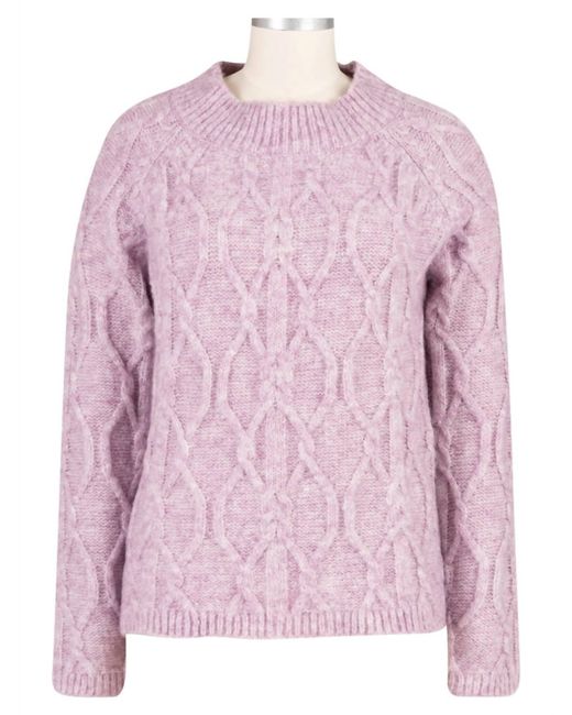 Kut From The Kloth Pink Eudora Cable Sweater