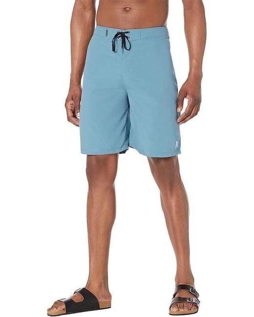 Hurley Blue One Only 2.0 21 Boardshorts Noise Aqua Drawstring Swimwear Nwo126 for men