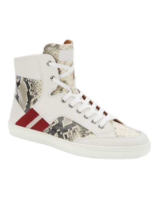 Bally Gray Oldani 6240612 High-top Leather Sneakers for men