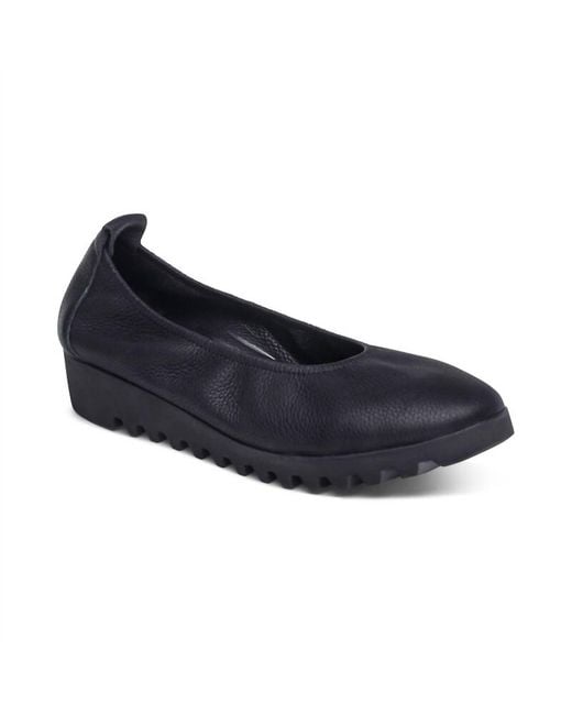 Aetrex Blue Brianna Ballet Flat