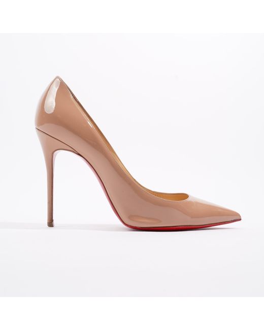 Christian Louboutin Pink Kate Heels 100 Patent Leather