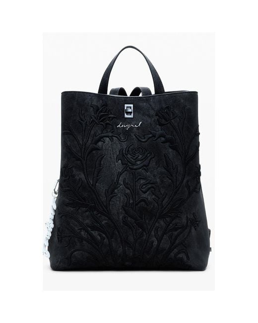 Desigual Black Polyethylene Backpack