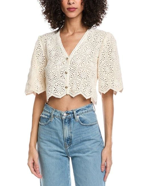 Ba&sh White Gabin Blouse
