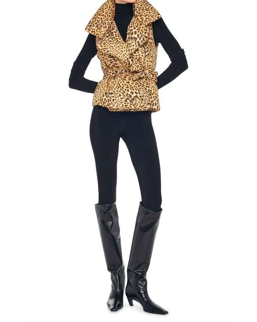 Norma Kamali Women's Blue Sleeveless Sleeping Bag Vest