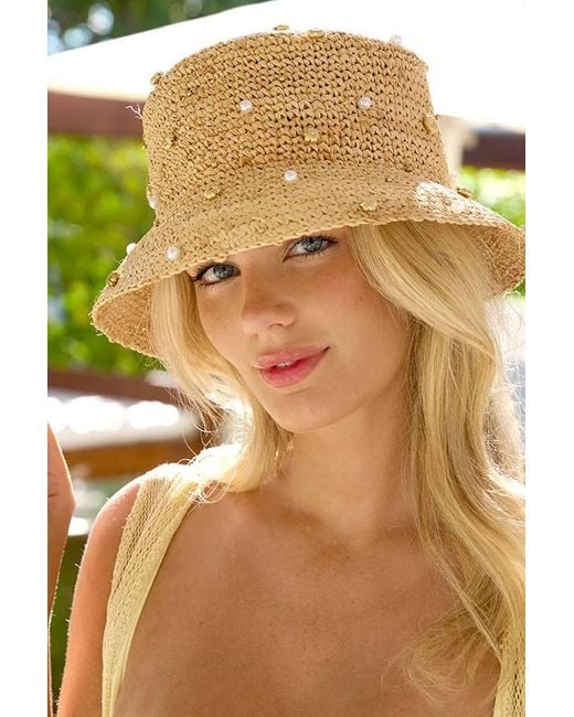 Nikki Beach White Pearle Hat