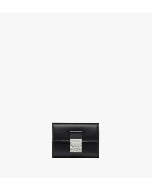 MCM Black Tracy Trifold Wallet
