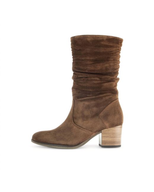 Gabor Brown Velma Mid-Calf Boot