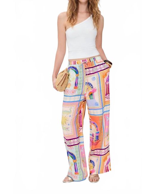 MINKPINK Red Elysia Drawstring Pants