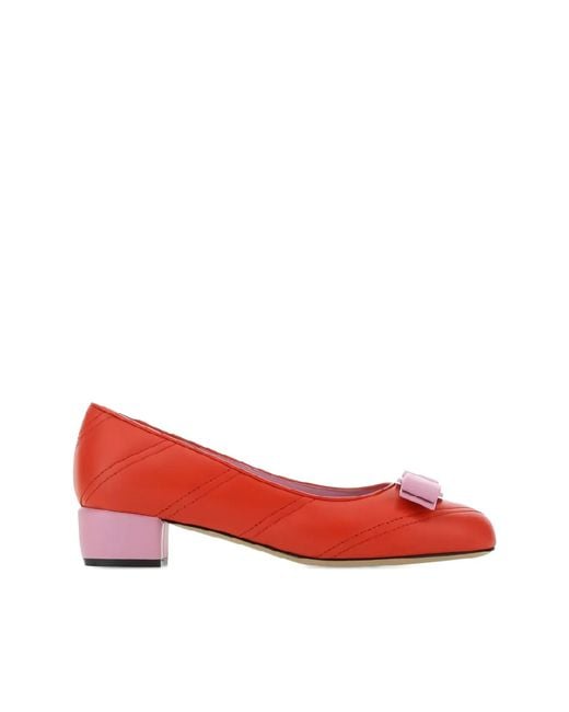 Ferragamo Red Pumps