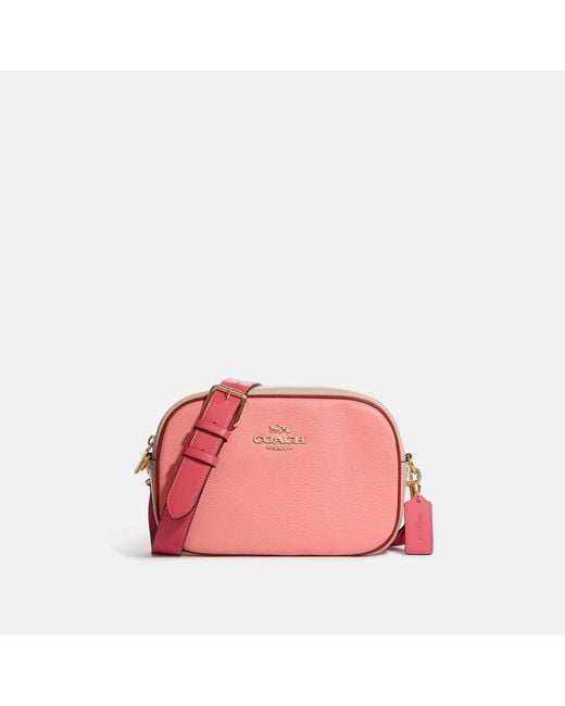 Coach Outlet Pink Jamie Camera Bag In Colorblock