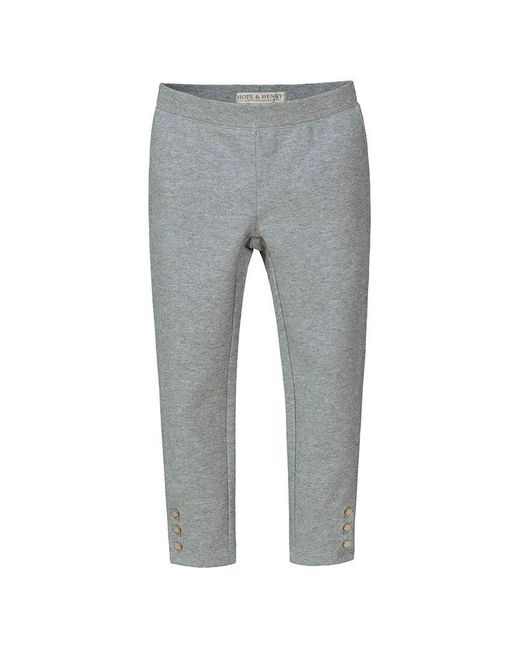 Hope & Henry Gray Three-Button Ponte Pant