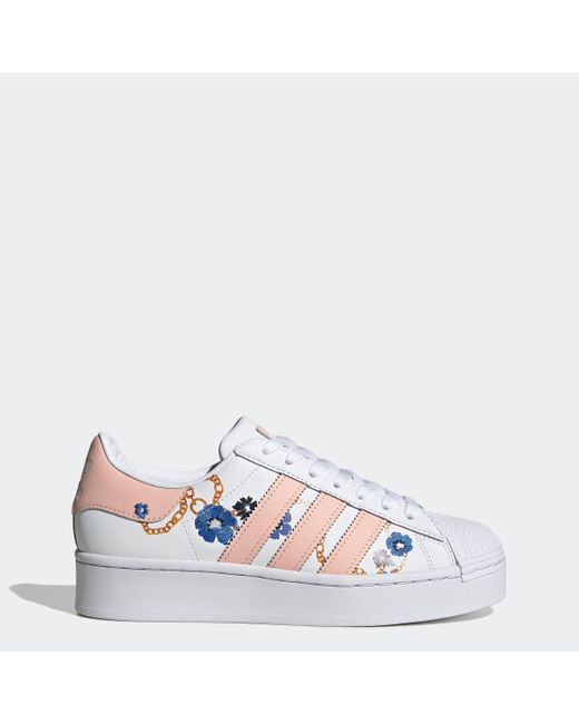 adidas Superstar Bold Shoes in White | Lyst