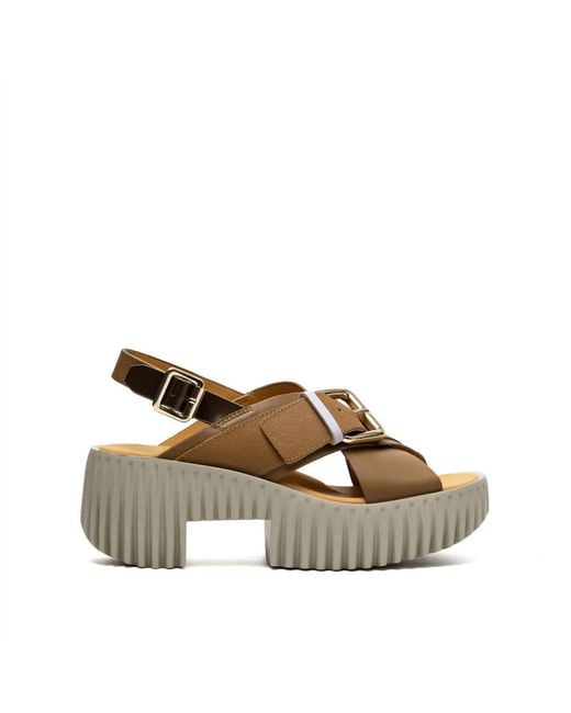 4Ccccees Gray Plia Juno Platform Slingback Sandal