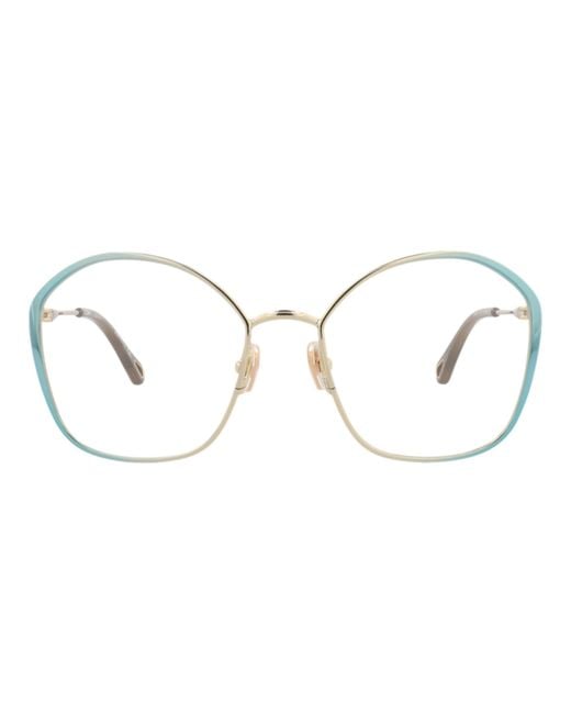 Chloé Metallic Round-Frame Metal Optical Frames