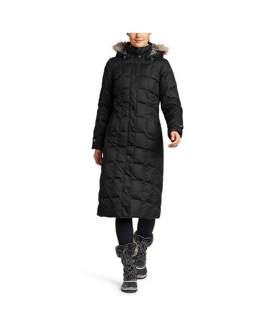 Eddie Bauer Classic Down Duffle Coat in Black Lyst
