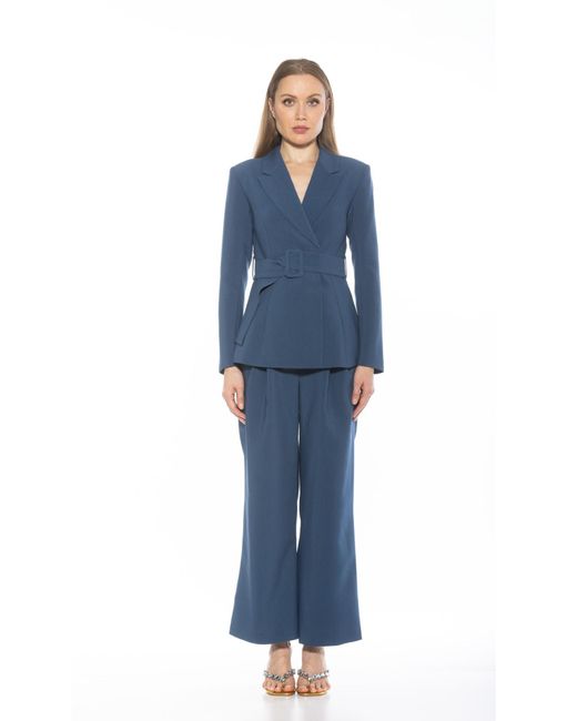 Alexia Admor Blue Janna Blazer