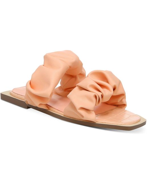 Circus by Sam Edelman Pink Iggy Faux Leather Flat Sandals