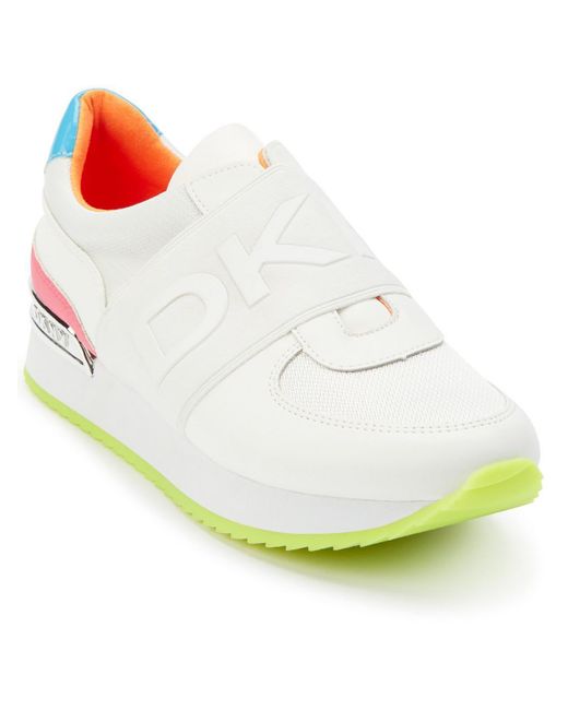 DKNY White Marli Performance Lifestyle Slip-on Sneakers
