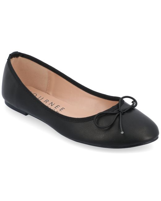 Journee Collection Black Collection Vika Wide Width Flat