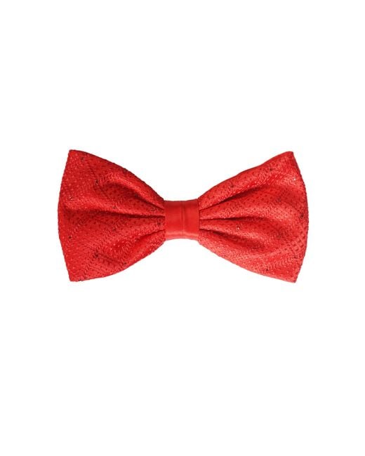 Stefano Ricci Embroidered Silk Bow Tie W/ Swarovski Crystals for men