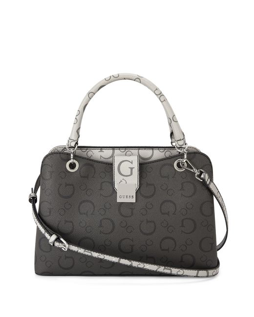 Guess Factory Comins Satchel in Black | Lyst