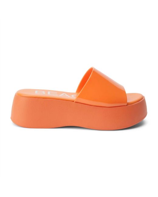 Matisse Orange Solar Platform Sandal