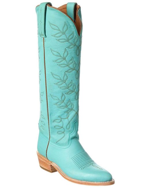 Lucchese Blue Willow Leather Western Boot