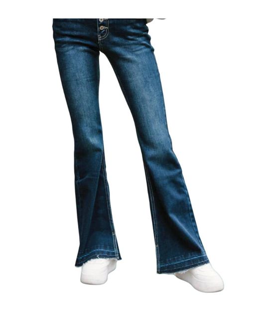 Kancan Blue Marshall Flare Jeans
