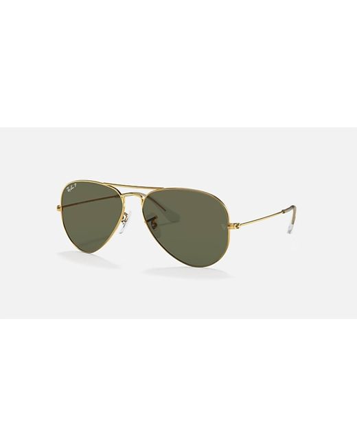 Ray-Ban Black Aviator Classic Large Polarized Sunglasses Rb3025 001/58