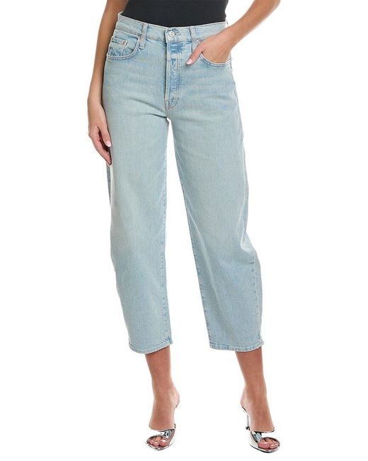 Mother Blue Denim The Curbside Party Ankle Jean