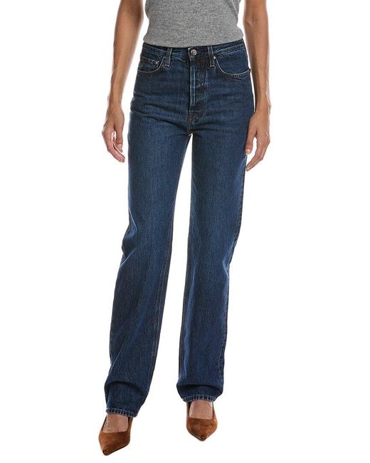 Totême  Blue Medium Wash Straight Leg Jean