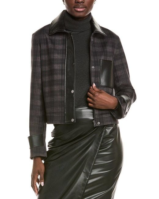 Kenneth Cole Black Plaid Jacket
