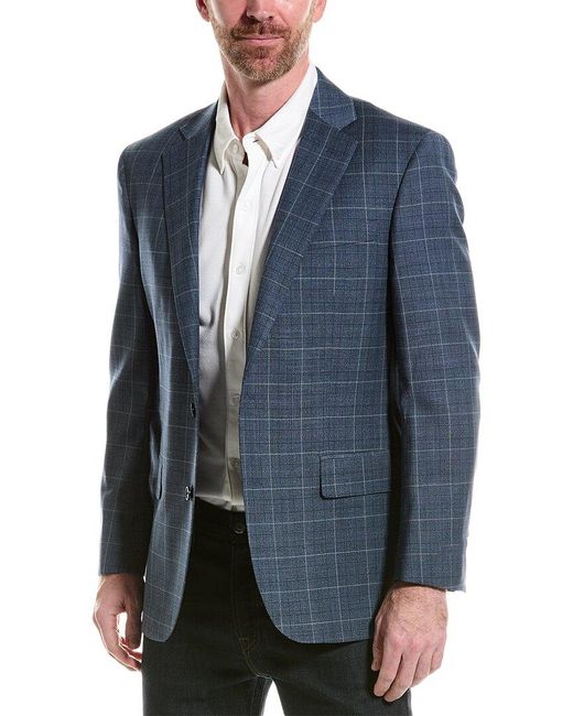 Brooks Brothers Blue Classic Fit Wool-blend Suit Jacket for men