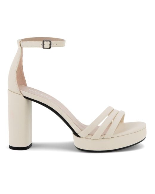 Assimilate udledning zone Ecco Elevate Sculpted Sandal 75 in White | Lyst