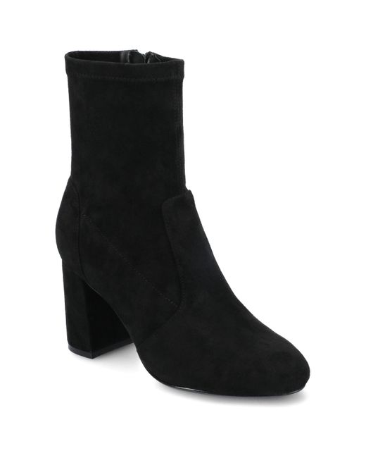 Journee Collection Black Journee Vivia Medium And Wide Width Stretch Dress Booties
