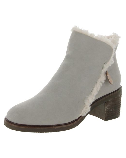 Gentle Souls Gray Best 65mm Leather Ankle Booties