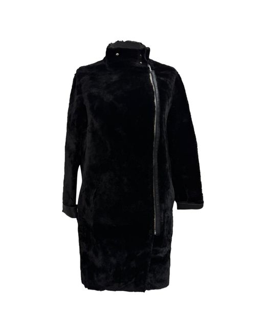 Maje Black Gibson Coat